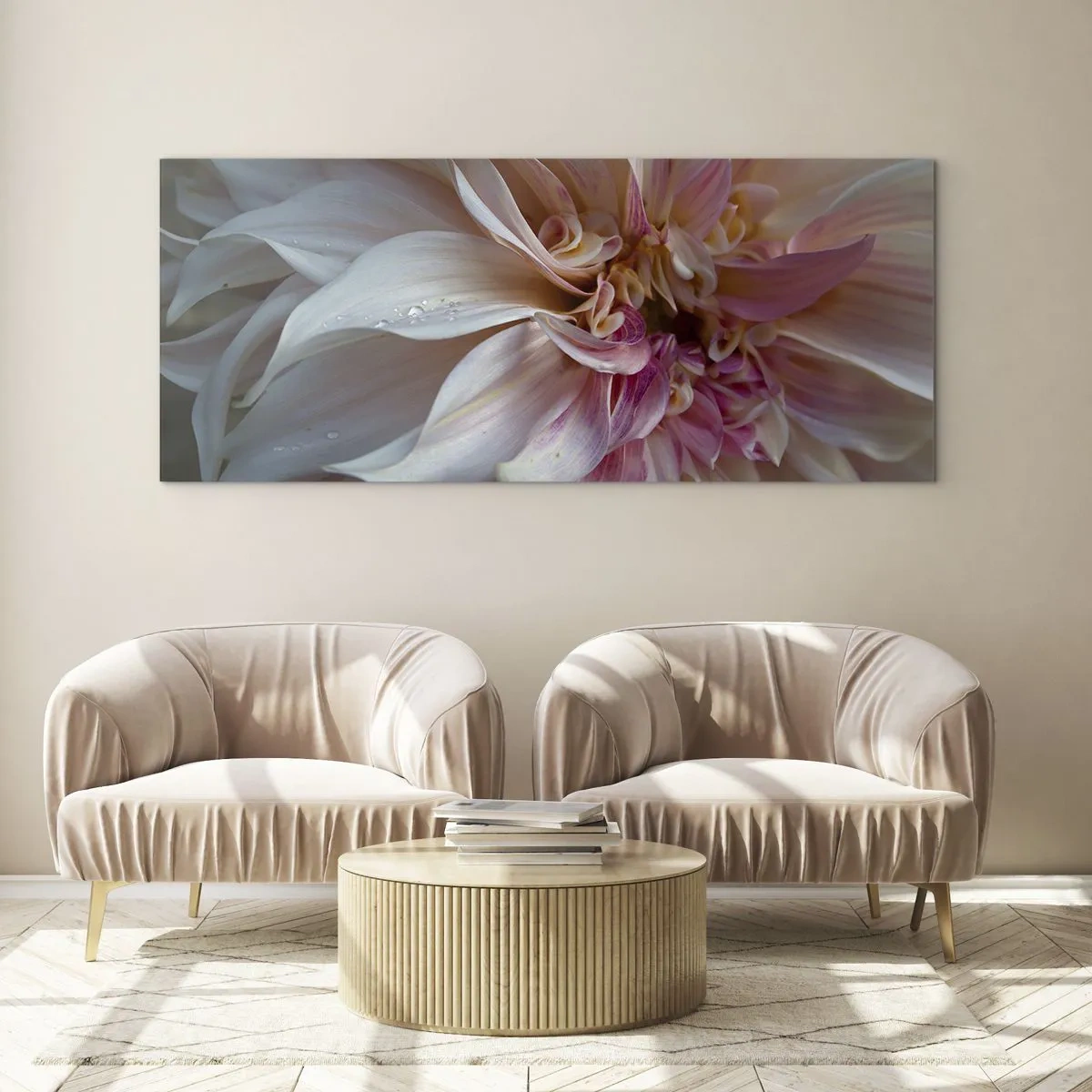 Obraz na skle - Kvitnúca sviežosť - 120x50 cm
