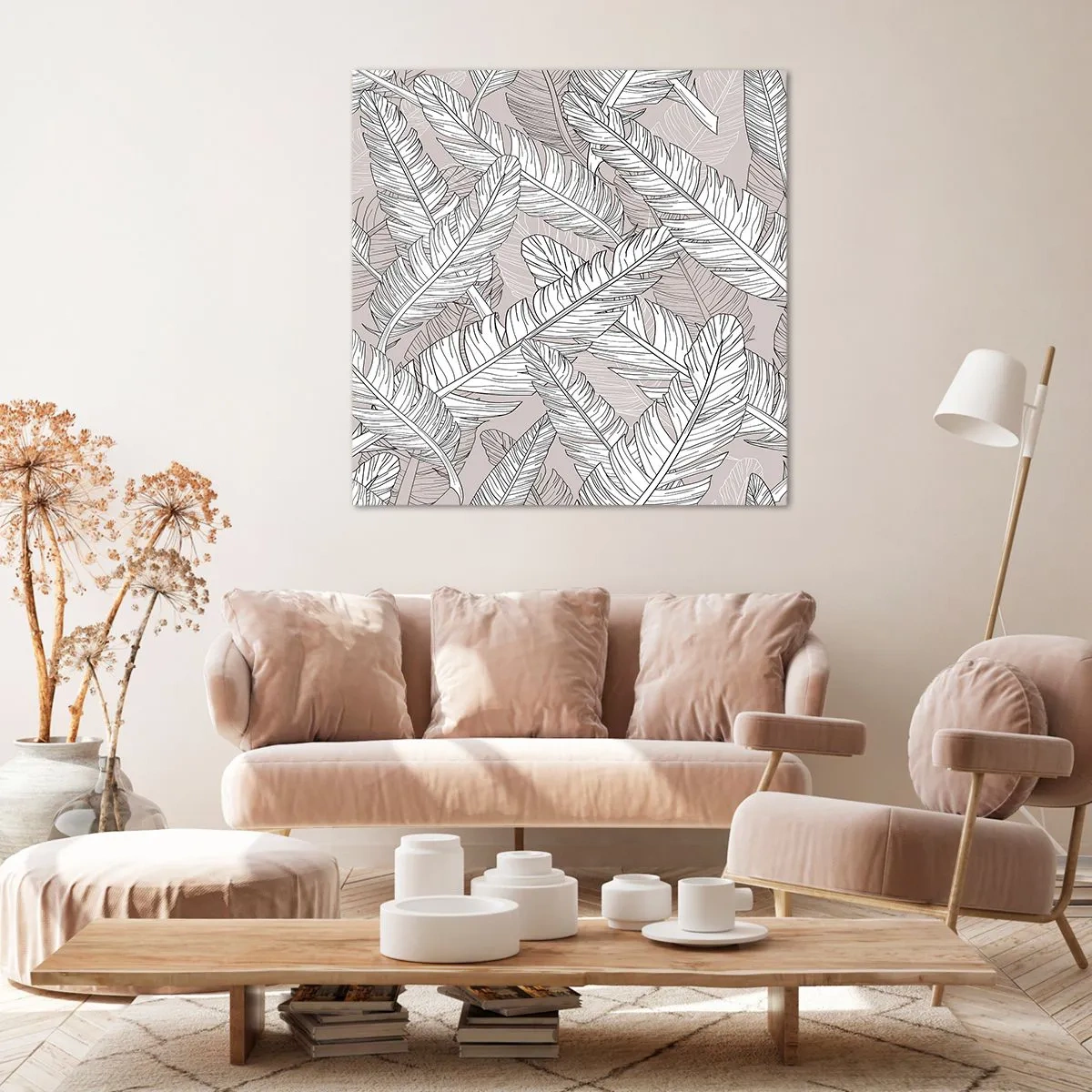 Obraz na plátne - Vírenie peria - 60x60 cm