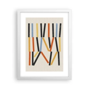 Plagát v bielom ráme - Kompozícia na úrovni - 30x40 cm