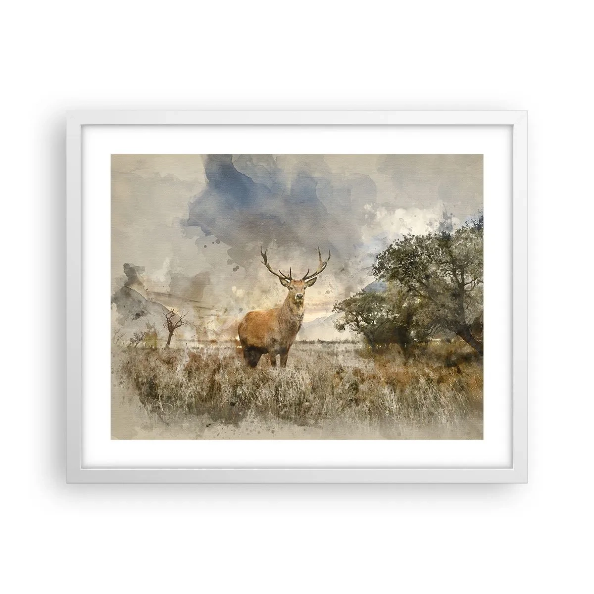 Plagát v bielom ráme - Dôstojnosť - sila - majestátnosť - 50x40 cm