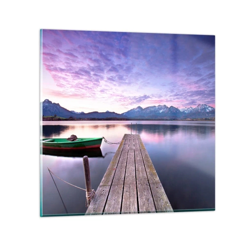 Obraz na skle - Priateľské ticho - 30x30 cm