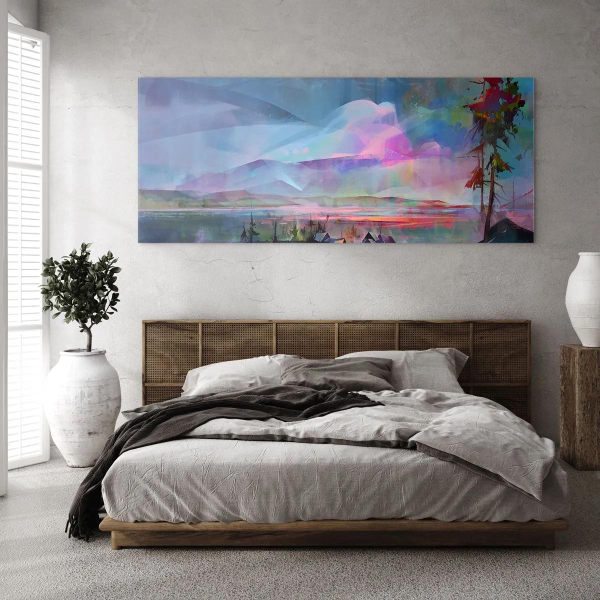 Obraz na skle - Pod priateľským nebom - 160x50 cm