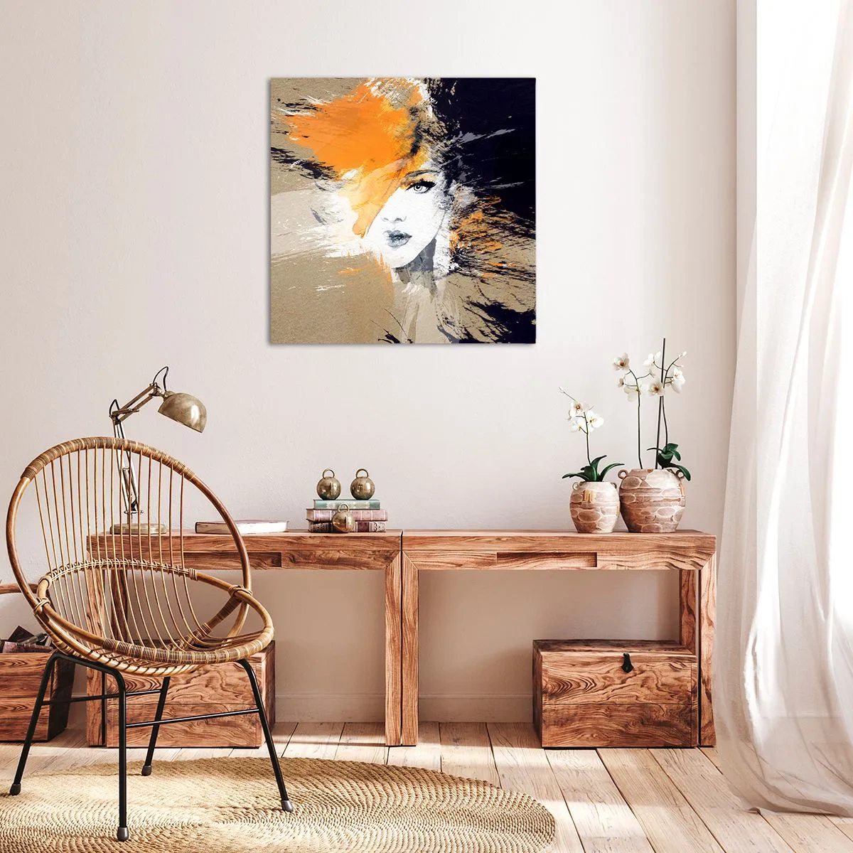 Obraz na plátne - A je svetlo - 50x50 cm