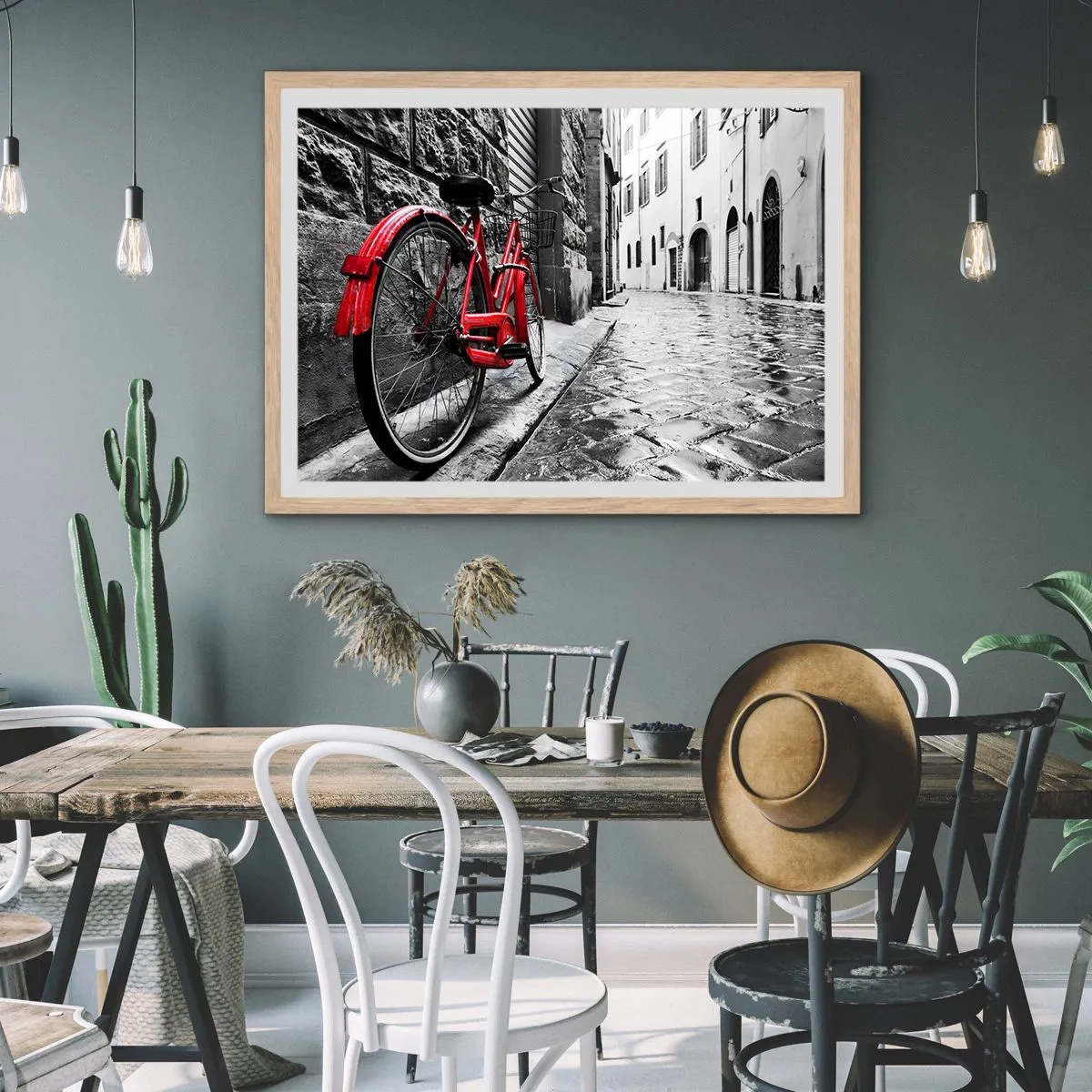 Plagát v ráme zo svetlého duba - Skutočná krása nestarne - 70x50 cm