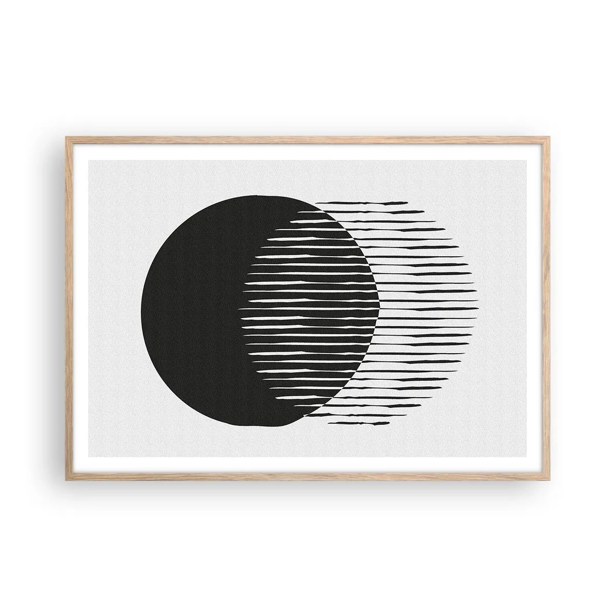 Plagát v ráme zo svetlého duba - Jeho alter ego - 100x70 cm