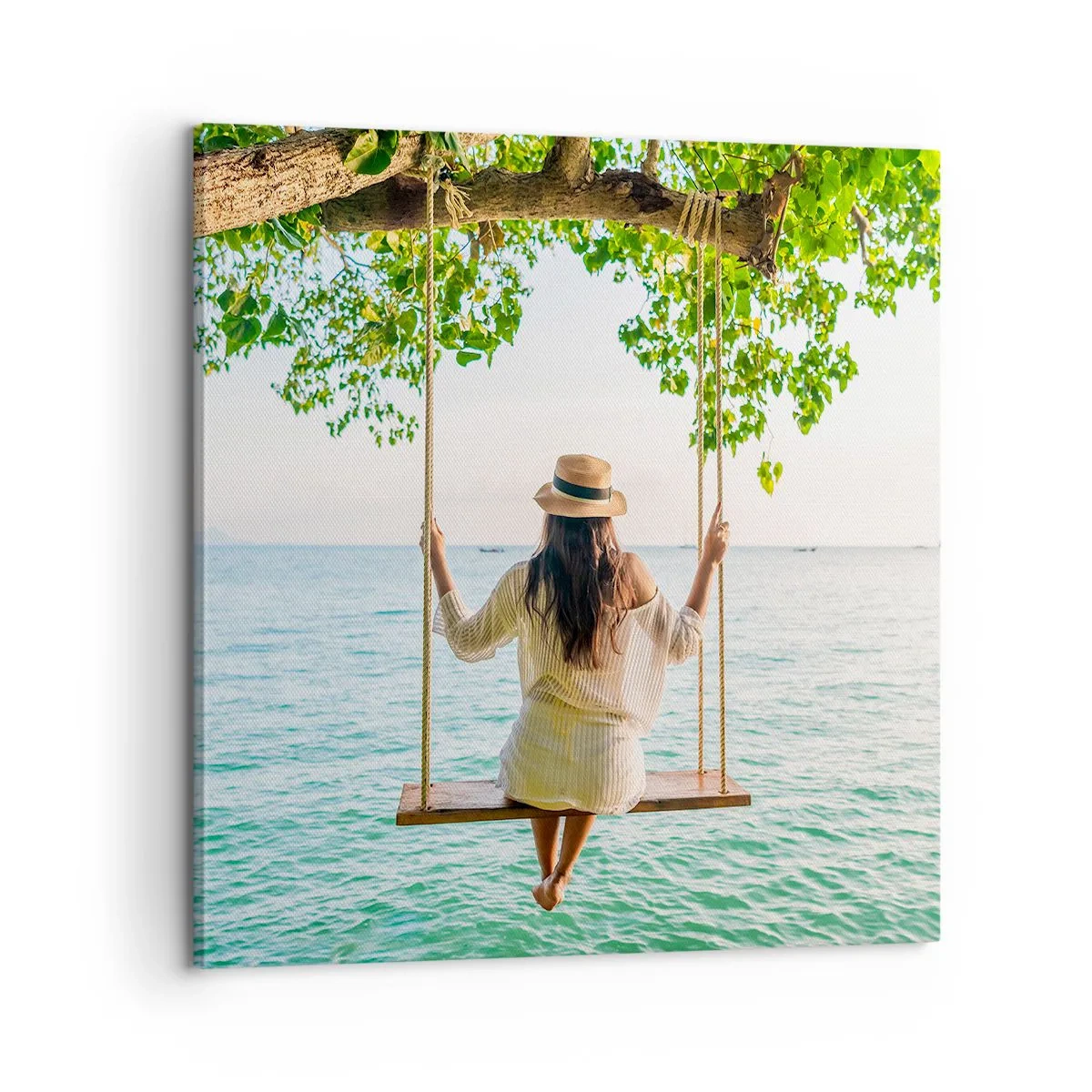 Obraz na plátne - Život je krásny - 60x60 cm