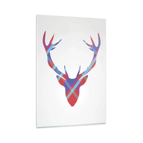 Obraz na skle - Škótsky jeleň - 80x120 cm