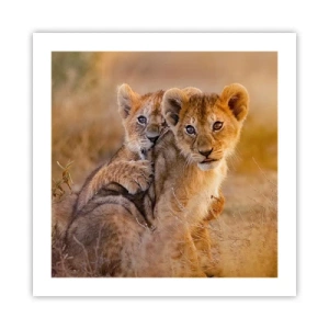 Plagát - Nevyrušovať! Hrajme sa - 50x50 cm