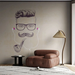 Fototapeta Premium Sand - Skutočný muž? - Muž, Abstrakcia, Rúra - 100x70 cm
