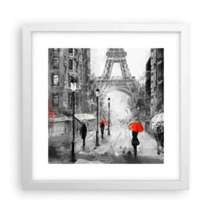 Plagát v bielom ráme - Všetky cesty vedú k nej - 30x30 cm