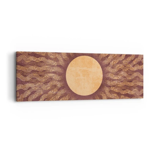 Obraz na plátne - Ikona slnka - 90x30 cm