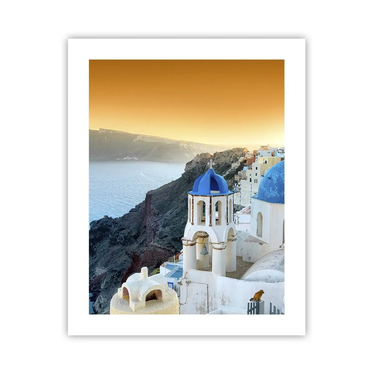 Plagát - Santorini - v náruči skál - 40x50 cm
