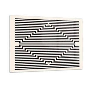 Obraz na skle - Geometrická ilúzia - 120x80 cm