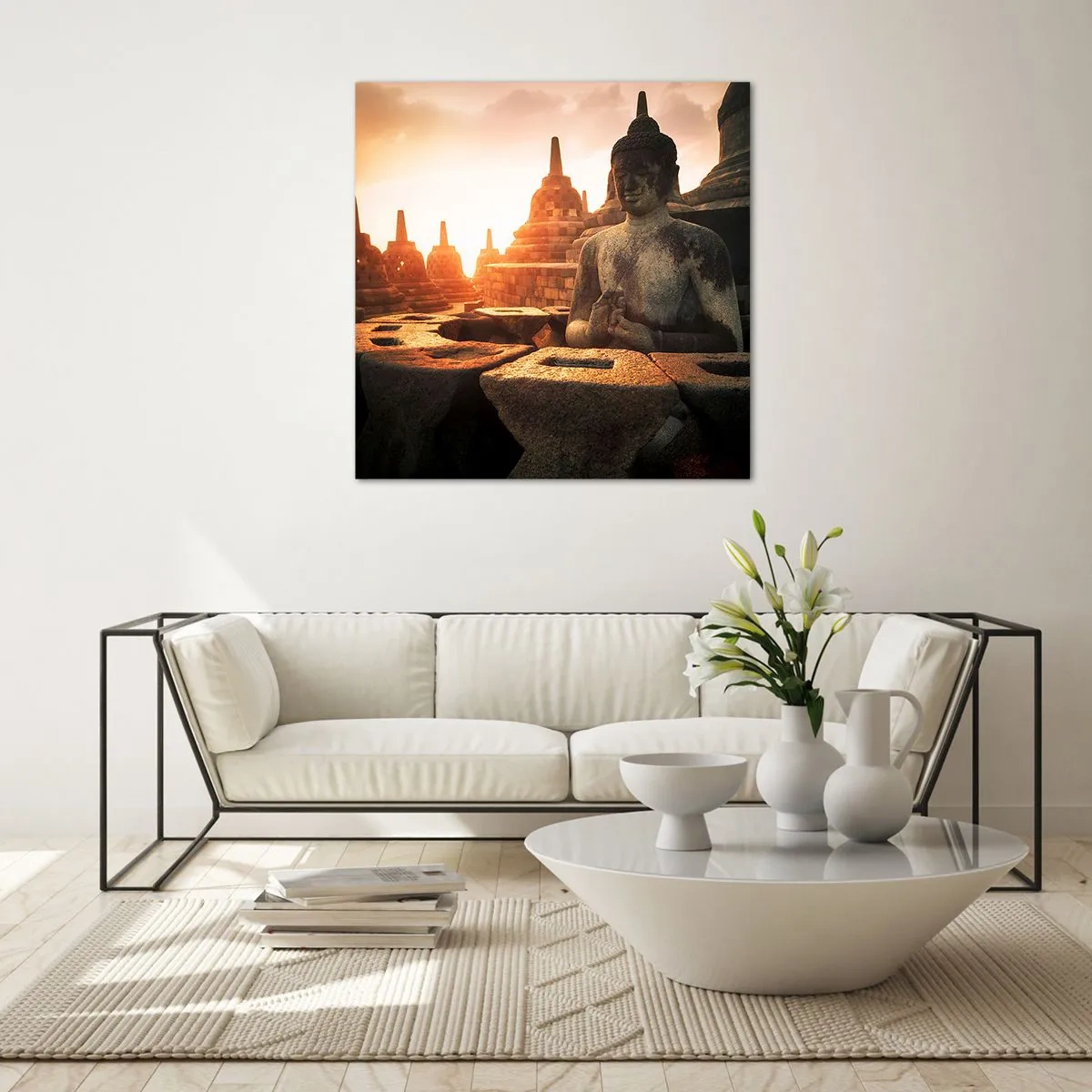 Obraz na skle - Počasie veľkej múdrosti - 60x60 cm