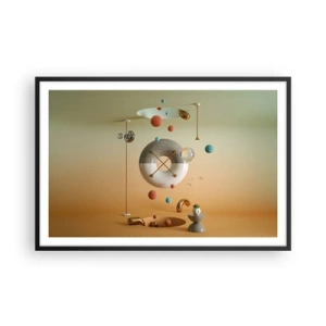 Plagát v čiernom ráme - Všetko je možné - 91x61 cm