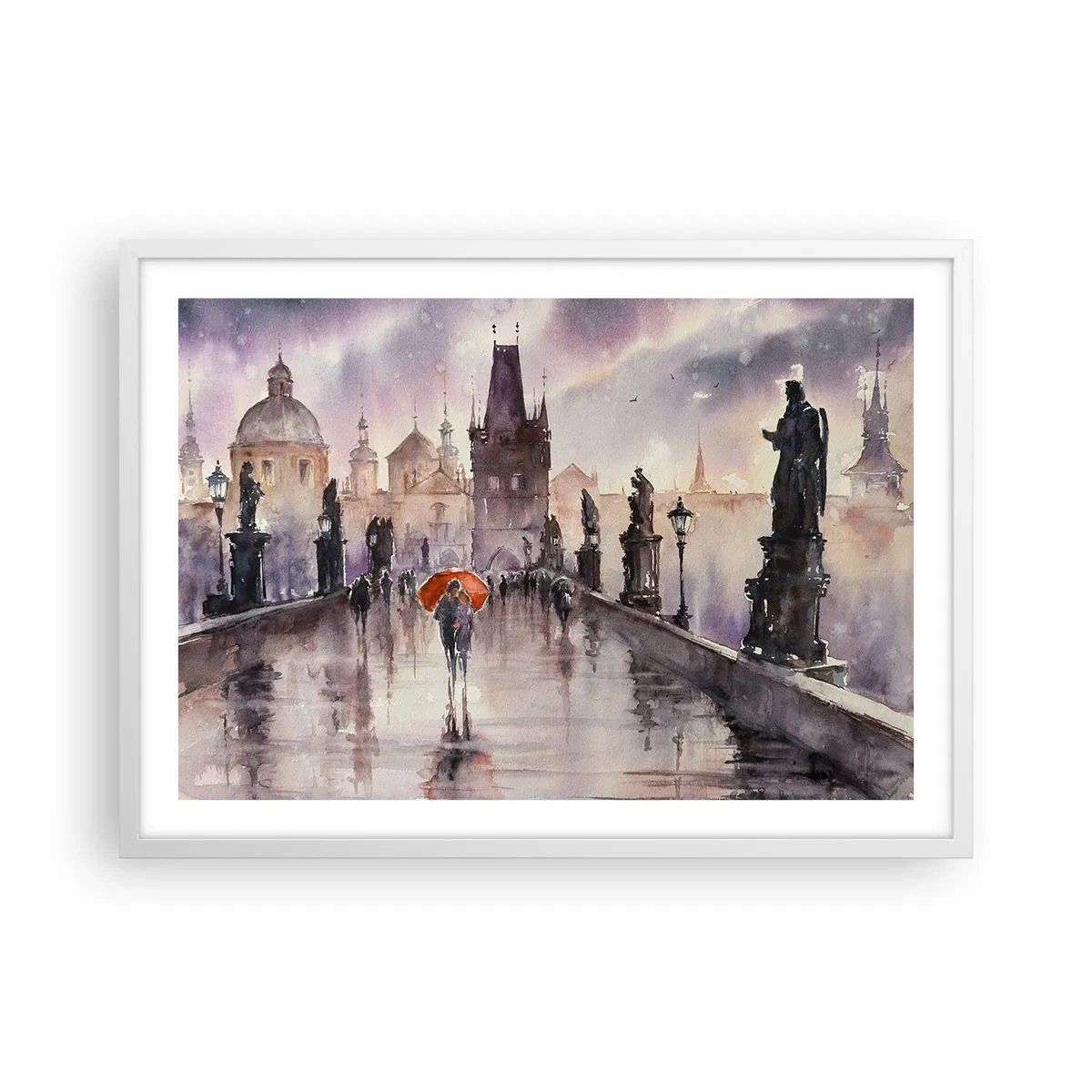 Plagát v bielom ráme - Ľudia sa nemenia - 70x50 cm