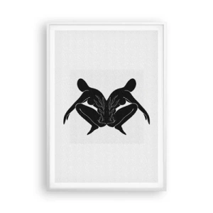 Plagát v bielom ráme - Spoločná duša - 70x100 cm