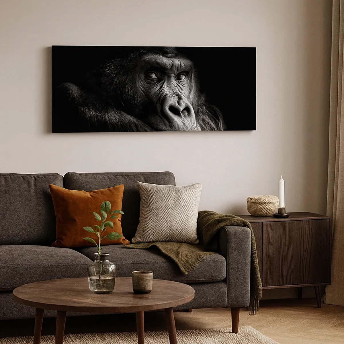 Obraz na plátne - Na čo sa tak pozeráš? - 30x30 cm