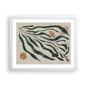 Plagát v bielom ráme - Uprostred zelene - 50x40 cm