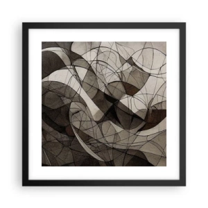 Plagát v čiernom ráme - Obeh farieb Zeme - 40x40 cm