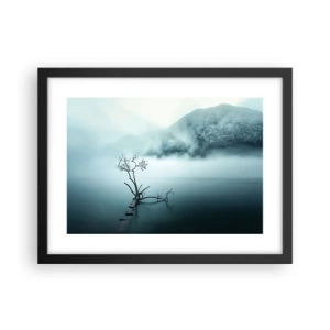 Plagát v čiernom ráme - Z vody a hmly - 40x30 cm