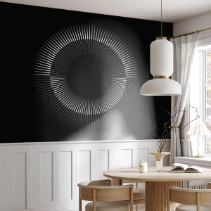 Fototapeta Premium Sand - Čierne slnko - Tmavý, slnko, Koleso - 150x105 cm