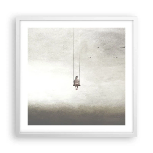 Plagát v bielom ráme - Dieťa v nás - 50x50 cm