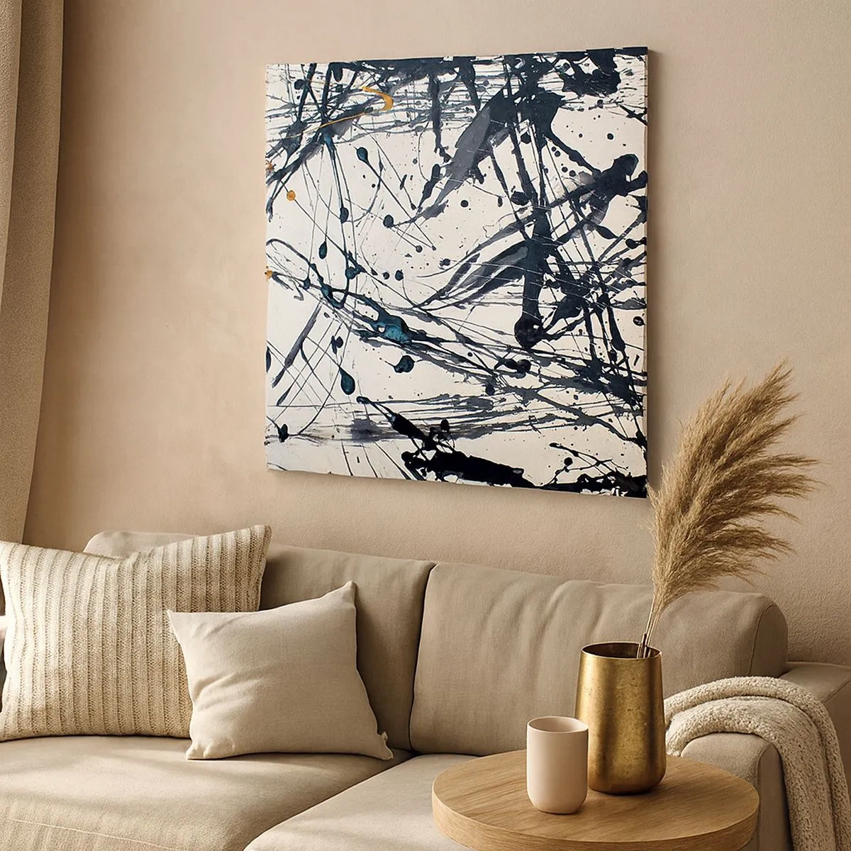 Obraz na plátne - Expresionistická abstrakcia - 30x30 cm