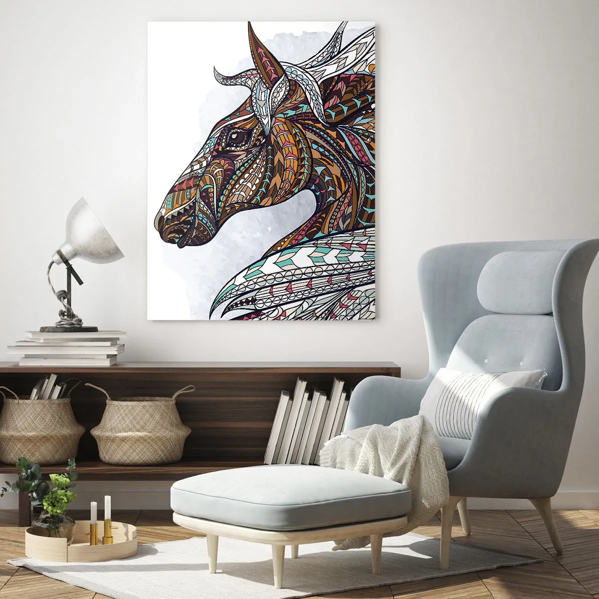 Obraz na skle - Keltský vojnový or - 70x100 cm