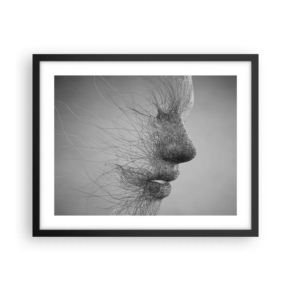 Plagát v čiernom ráme - Duch vetra - 50x40 cm