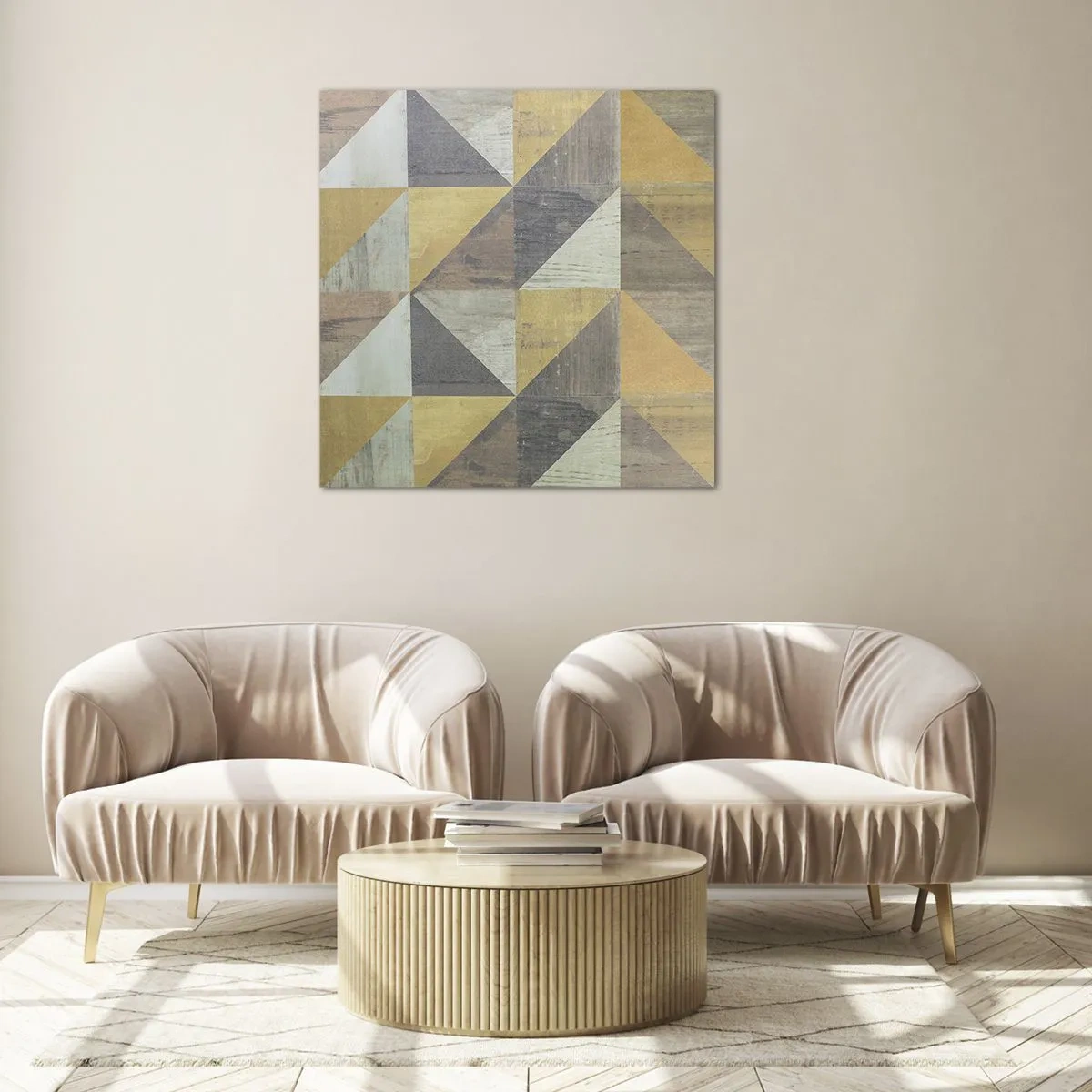 Obraz na skle - V uhle trojuholníka - 60x60 cm