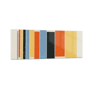 Obraz na skle - Záznam hudby - 140x50 cm