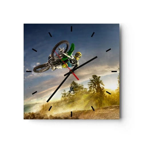 Nástenné hodiny - Zapni emócie! - 40x40 cm