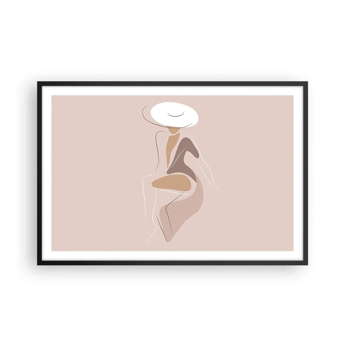 Plagát v čiernom ráme - Ako vyzerá pravá dáma? - 91x61 cm