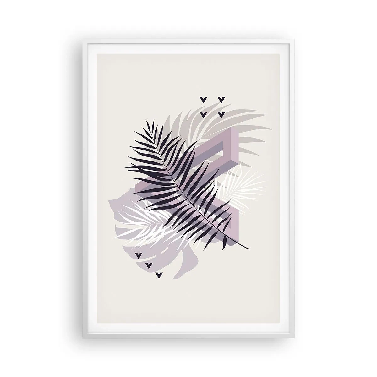 Plagát v bielom ráme - Tieň tieňa - 70x100 cm