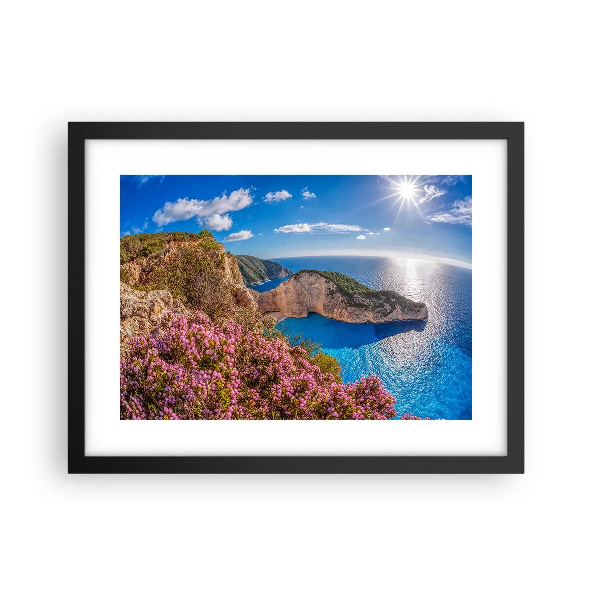 Plagát v čiernom ráme - Moje veľké grécke prázdniny - 40x30 cm