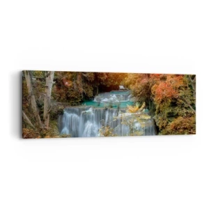 Obraz na plátne - Ukrytý poklad lesa - 90x30 cm
