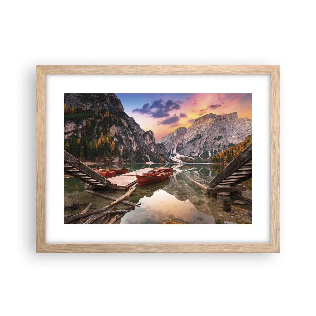 Plagát v ráme zo svetlého duba - Sľub dňa - 40x30 cm