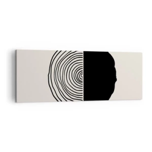 Obraz na plátne - Pol na pol - 140x50 cm