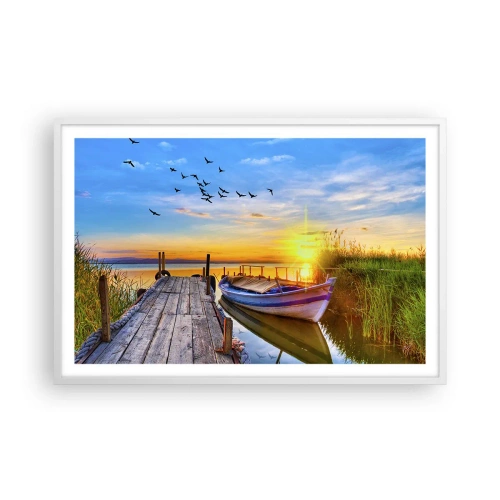 Plagát v bielom ráme - Dovidenia, do zajtrajška - 91x61 cm