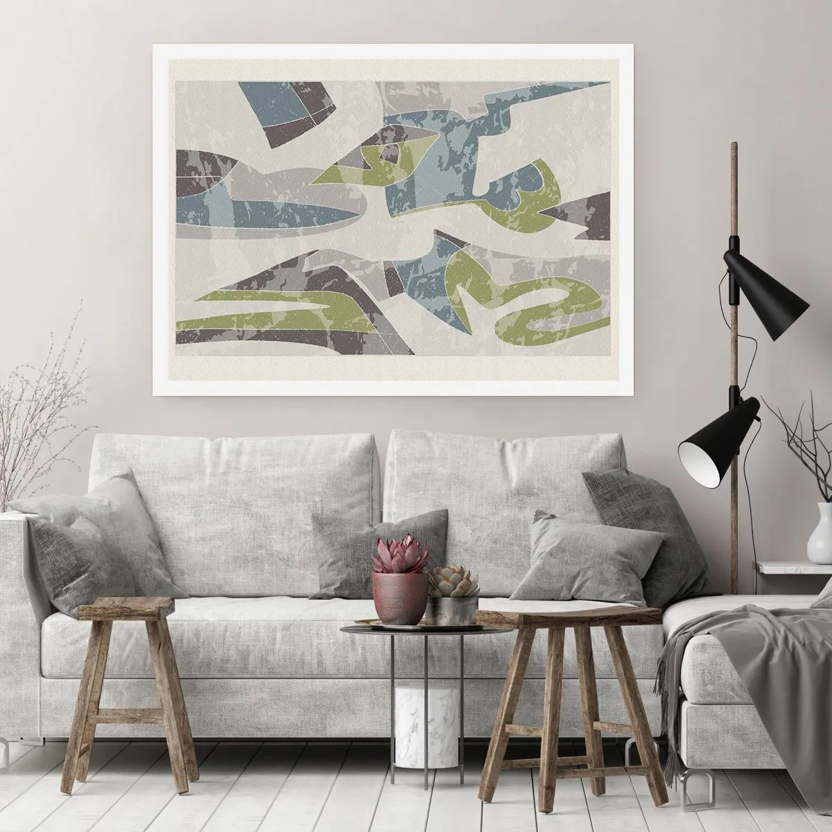 Plagát - Kompozícia za sklom - 50x40 cm