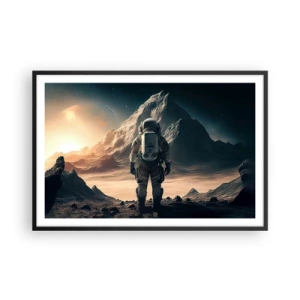 Plagát v čiernom ráme - Nová výzva - 91x61 cm