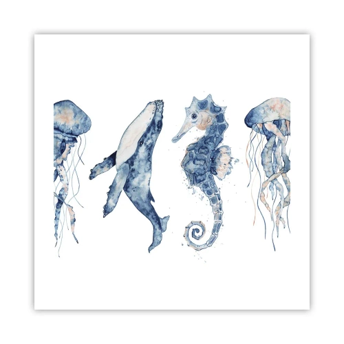 Plagát - Morská divočina - 50x50 cm