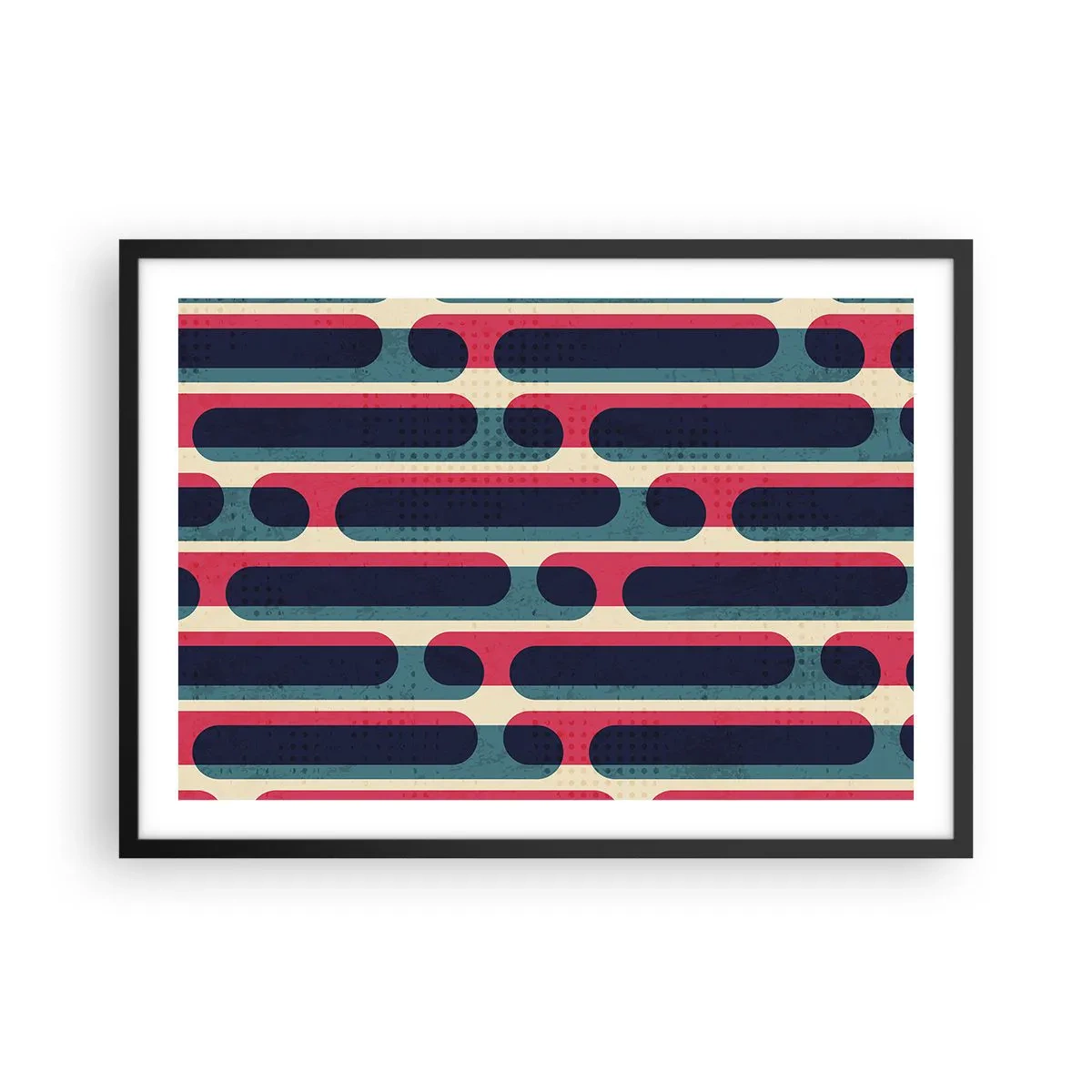Plagát v čiernom ráme - Dovnútra a dopredu - 70x50 cm