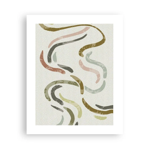 Plagát - Radostný tanec abstrakcie - 40x50 cm