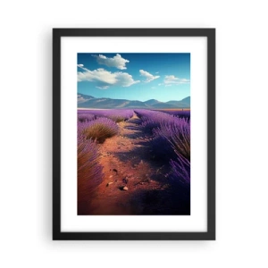 Plagát v čiernom ráme - Voňavé polia - 30x40 cm
