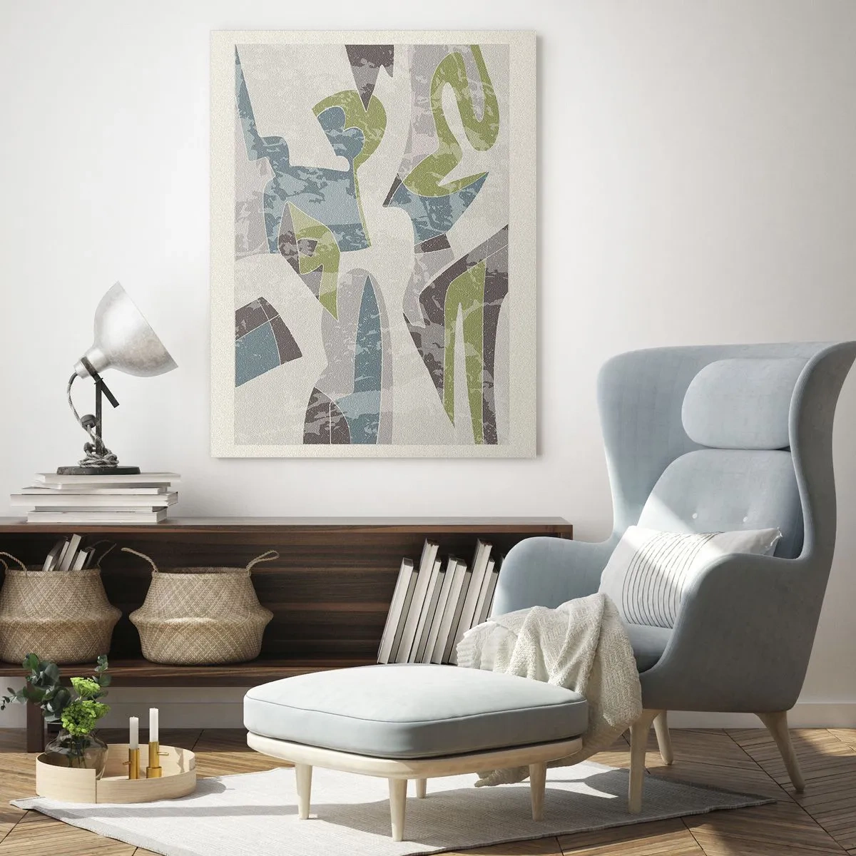 Obraz na skle - Kompozícia za sklom - 70x100 cm