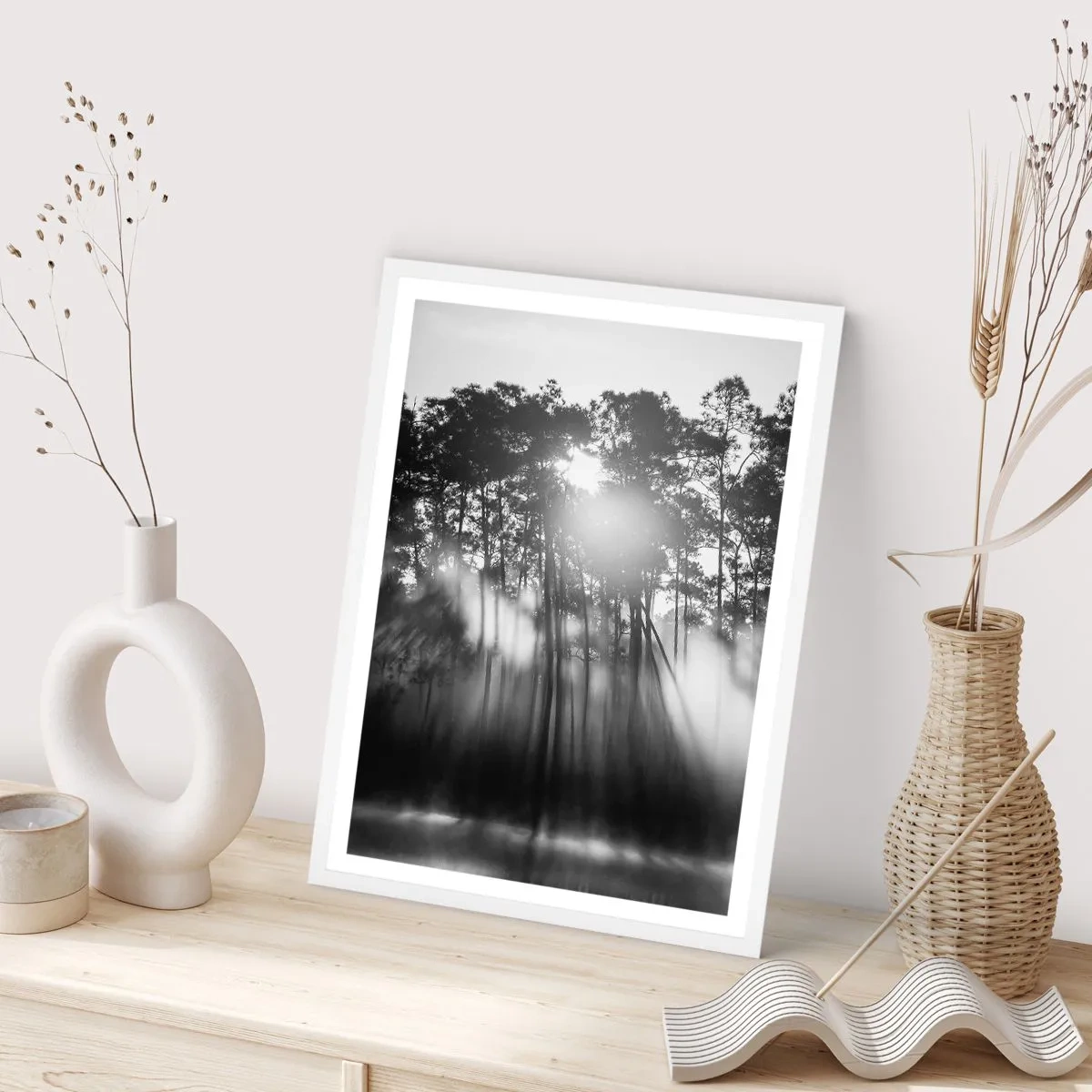 Plagát v bielom ráme - Nezastaviteľné slnko - 70x100 cm