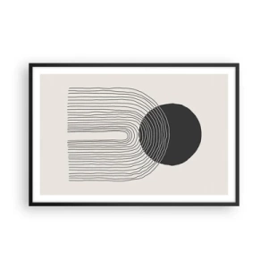 Plagát v čiernom ráme - Chvenie a istota - 91x61 cm