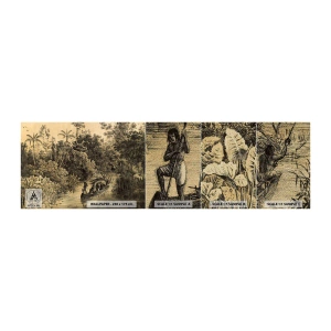 Vzorka fototapety Premium Sand - Výlet k zdroju - Džungle, Amazónia, trópy - 100x30 cm